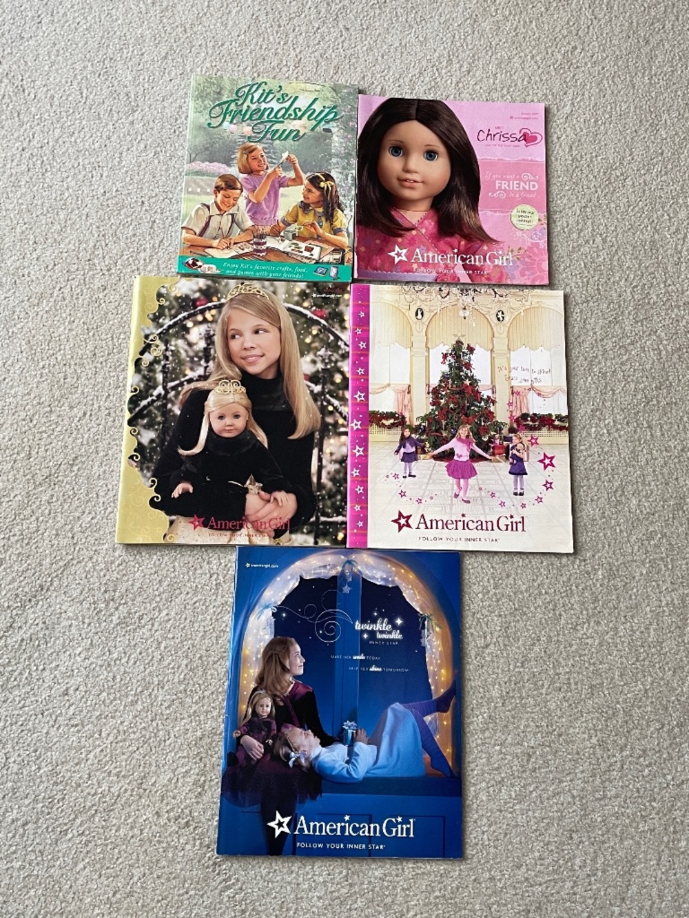 Lot American Girl Kit's Friendship Fun Activity Book Catalogs 06 07 09